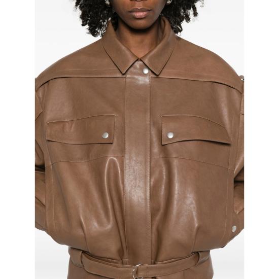 26SS 마그다뷰트림 가죽 자켓 SKORA 17 BEIGE BROWN - MAGDA BUTRYM