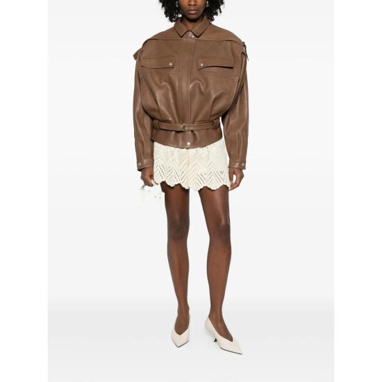 26SS 마그다뷰트림 가죽 자켓 SKORA 17 BEIGE BROWN - MAGDA BUTRYM