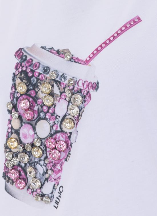 26SS 리우조 반팔 티셔츠 WA6237JS923 P9331 White - LIU JO