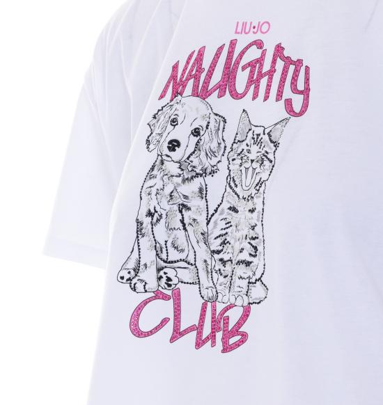 26SS 리우조 반팔 티셔츠 WA6132JS923 P9265 White - LIU JO