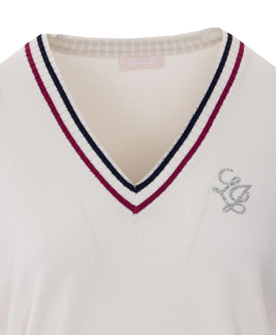 26SS 리우조 스웨터 TA6068MS49I C3937 White - LIU JO