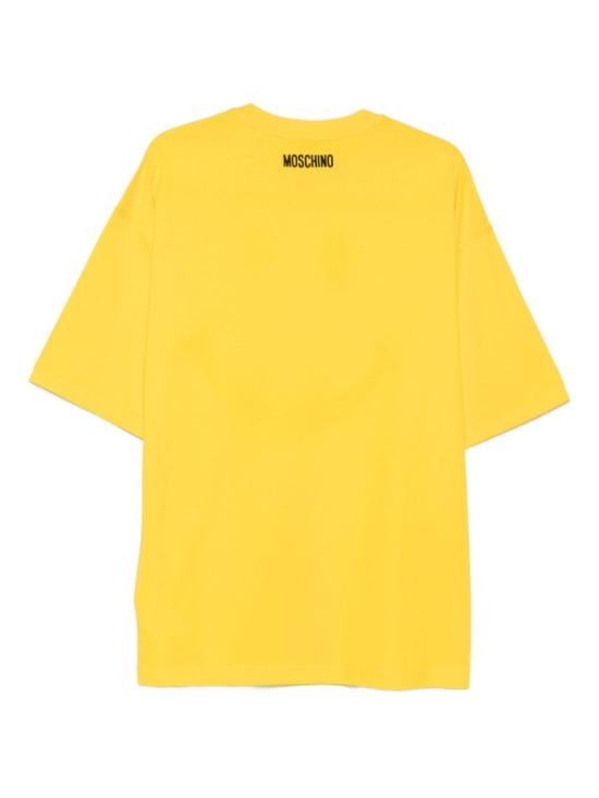 25FW 모스키노 반팔 티셔츠 V0723 5241 1027 Yellow - MOSCHINO