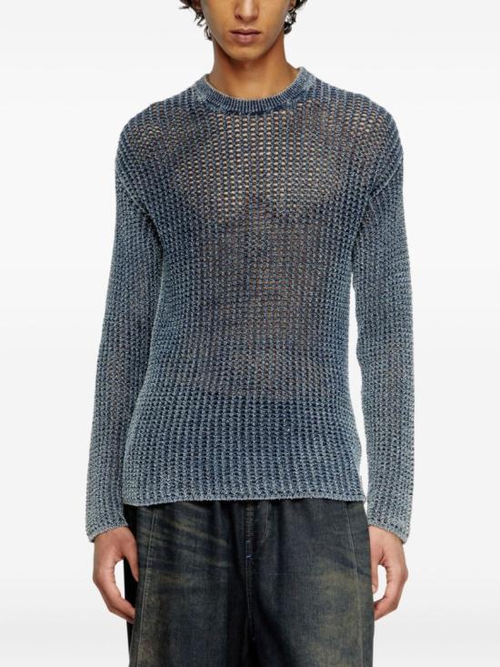 25FW 디젤 니트웨어 A19202 0CBDP 8AT Blue - DIESEL