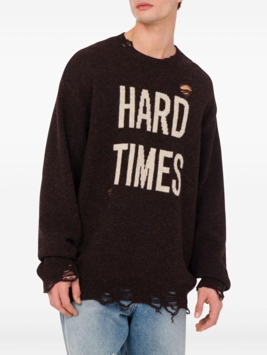 25FW 모스키노 니트웨어 A0927 5203 0102 Brown - MOSCHINO