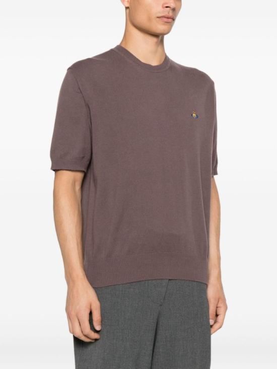 25FW 비비안웨스트우드 스웨터 27010013 Y001V D408 Brown - VIVIENNE WESTWOOD