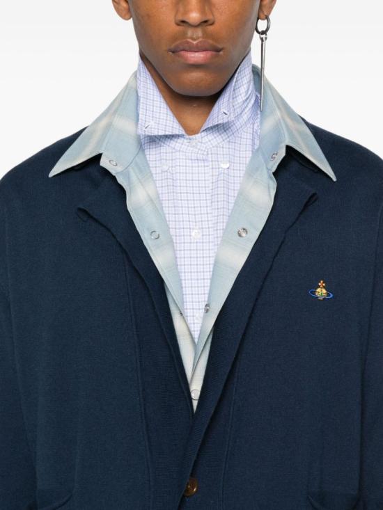 25FW 비비안웨스트우드 SAMUEL 사무엘 가디건 2701002M Y001V K410 Blue - VIVIENNE WESTWOOD