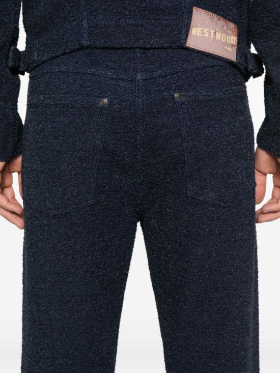 25FW 비비안웨스트우드 스트레이트 팬츠 3902000N W0185 K211 Blue - VIVIENNE WESTWOOD