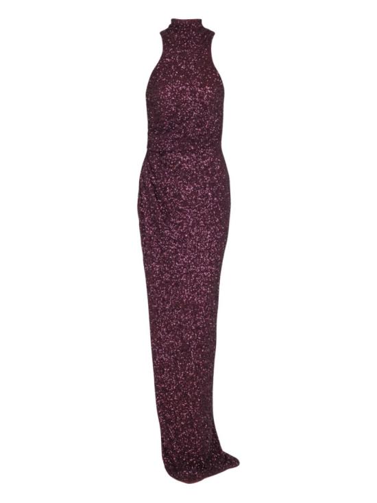 25FW 발망 롱 원피스 FF0RP777XL33 5DR Burgundy