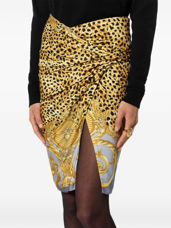 25FW 베르사체 미디 스커트 1022123 1A16251 5E700 Multicolor - VERSACE