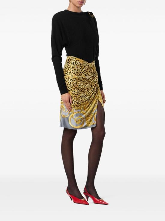 25FW 베르사체 미디 스커트 1022123 1A16251 5E700 Multicolor - VERSACE