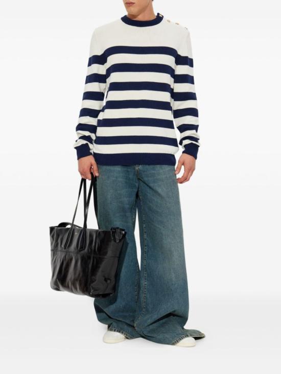 25FW 발망 긴팔 티셔츠 FH0KD170KJ19 GWW Multicolor - BALMAIN