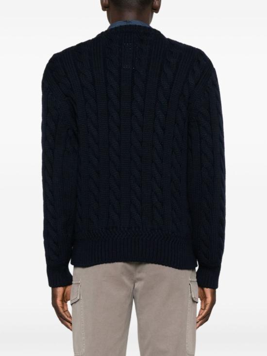 25FW 발리 니트웨어 MKN07V WO046 U591 Blue - BALLY