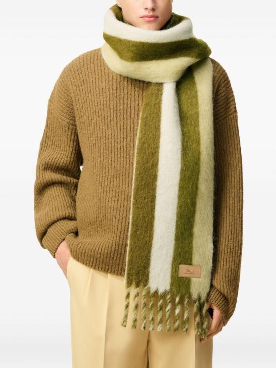 25FW 아미 머플러/스카프 USF675 AW0009 1874 Green - AMI