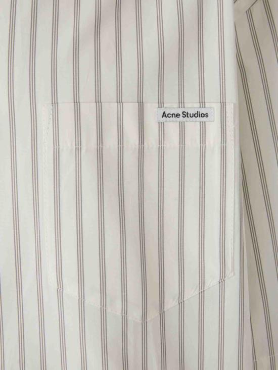 26SS 아크네 스튜디오 긴팔 셔츠 BB0670CHD OFF WHITE GREY DOM - ACNE STUDIOS