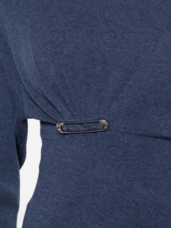 25FW 랑방 긴팔 티셔츠 RW PO0004 K065 H25 251 Blue - LANVIN