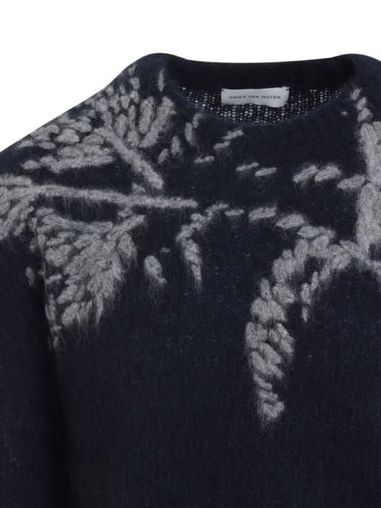 25FW 드리스 반 노튼 스웨터 252 021228 2709 509 Blue - DRIES VAN NOTEN