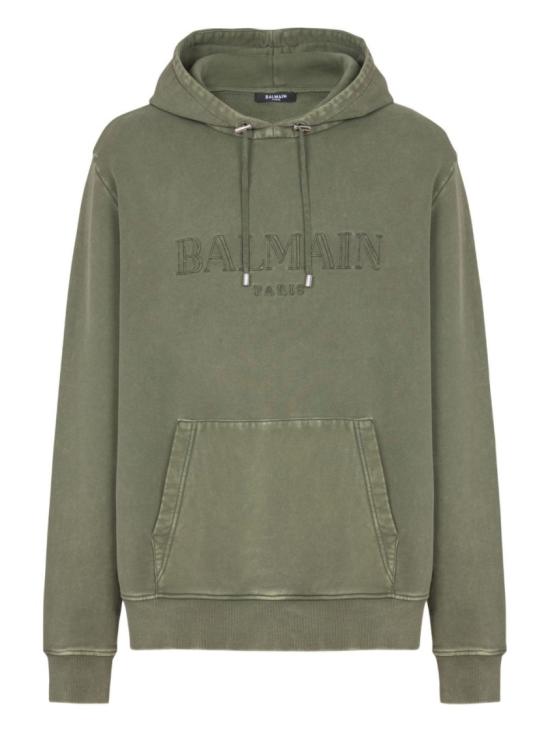 25FW 발망 후드 티셔츠 FH1JT047BC72 UIA Green