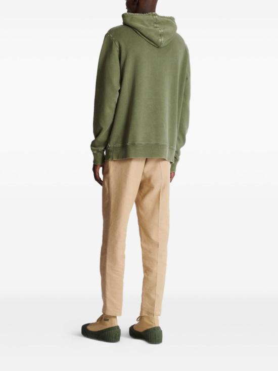 25FW 발망 후드 티셔츠 FH1JT047BC72 UIA Green - BALMAIN