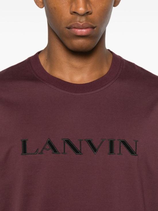 25FW 랑방 반팔 티셔츠 RM TS0012 J300 H25 355 Purple - LANVIN
