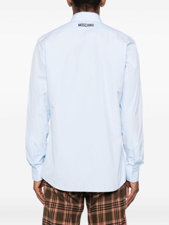 25FW 모스키노 긴팔 셔츠 A0223 5235 1293 Blue - MOSCHINO