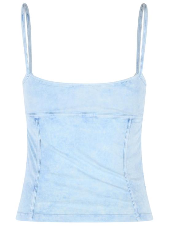 26SS 디젤 T-온니 스트래피 탑 인 데님룩 저지 A18361 0KIBY01C Light Blue - DIESEL