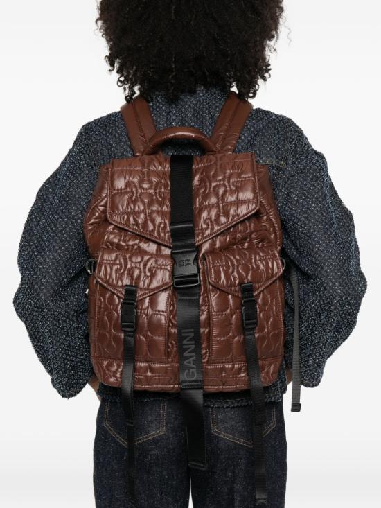 26SS 가니 백팩 B2080004 979 Brown - GANNI