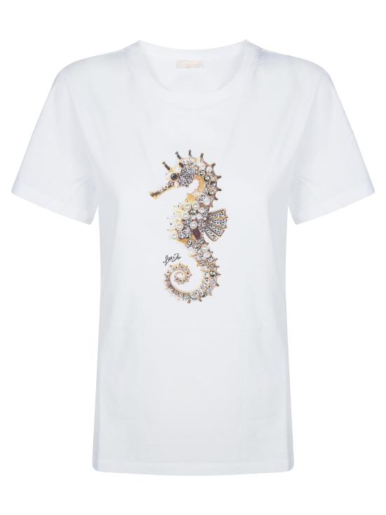 26SS 리우조 반팔 티셔츠 WA6237JS923 P9778 BIANCO