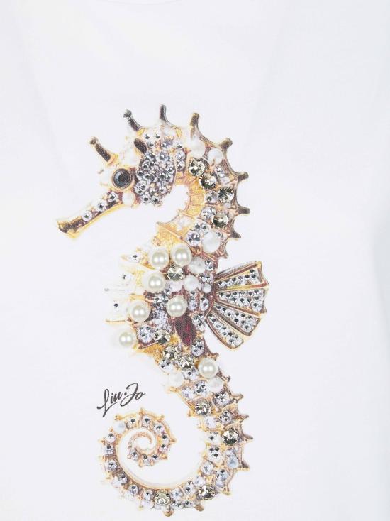 26SS 리우조 반팔 티셔츠 WA6237JS923 P9778 BIANCO - LIU JO