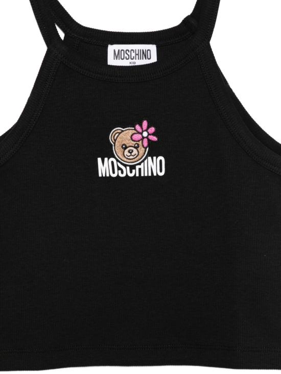 26SS [키즈] 모스키노 탑 HDM06Z LBA3960100 Black - MOSCHINO