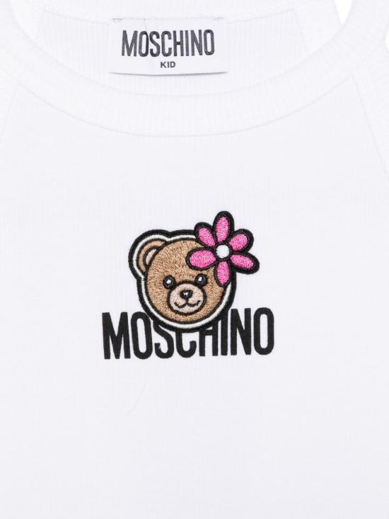 26SS [키즈] 모스키노 탑 HDM06Z LBA3910101 White - MOSCHINO