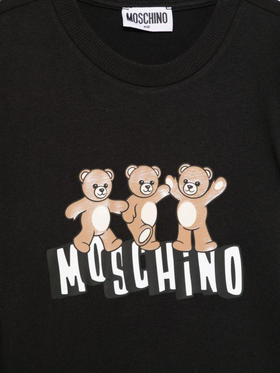 26SS [키즈] 모스키노 트레이닝 상의 HWO00J LAA1760100 Black - MOSCHINO