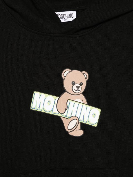 26SS [키즈] 모스키노 트레이닝 상의 HUF09K LCA9060100 Black - MOSCHINO