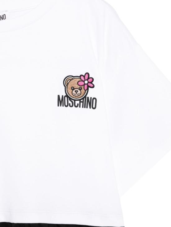 26SS [키즈] 모스키노 원피스 HDV0HR LAA4380359 White - MOSCHINO