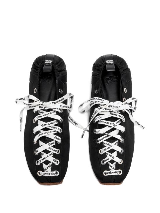 26SS 가니 플랫 슈즈 B1040014 099 Black - GANNI