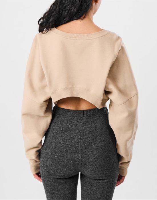 26SS 생로랑 크롭 스웨트셔츠 770879Y36SW9921 BEIGE - SAINT LAURENT