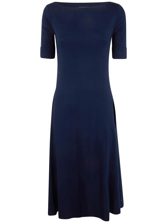 26SS 랄프 로렌 미디 원피스 200973599002 LIGHTHOUSE BLUE