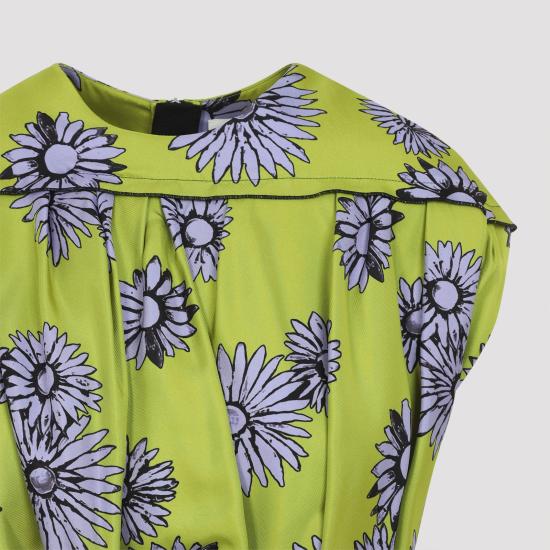 26SS 랑방 미디 원피스 RWDR00416273P26 4376 GREEN - LANVIN