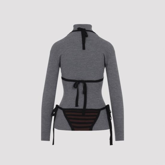 26SS 모스키노 스웨터 261E09270500 2497 GREY - MOSCHINO