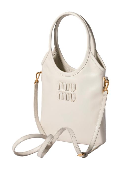 26SS 미우미우 토트백 5BA281VOLI2IEO F0009 WHITE - MIU MIU