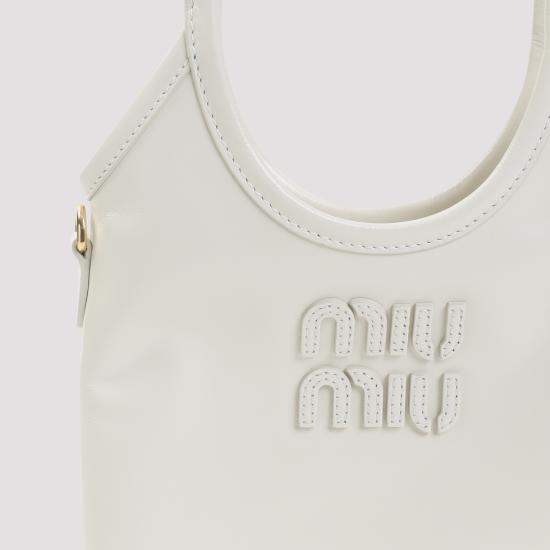 26SS 미우미우 토트백 5BA281VOLI2IEO F0009 WHITE - MIU MIU
