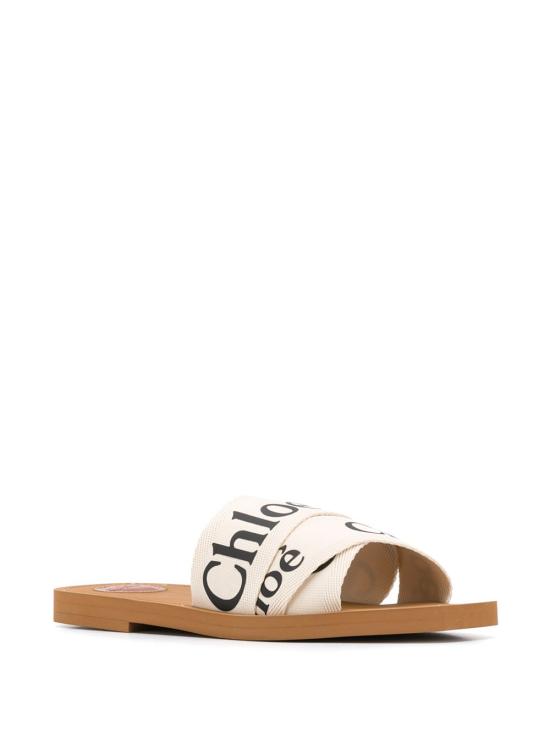 26SS 끌로에 우디 플랫 뮬 CHC22U188Z3101 WHITE - CHLOE
