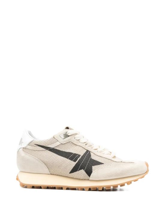 26SS 골든구스 메쉬 스웨이드 어퍼 & 블랙 스타 마라톤 스니커즈 GWF00683F00784015259 BEIGE