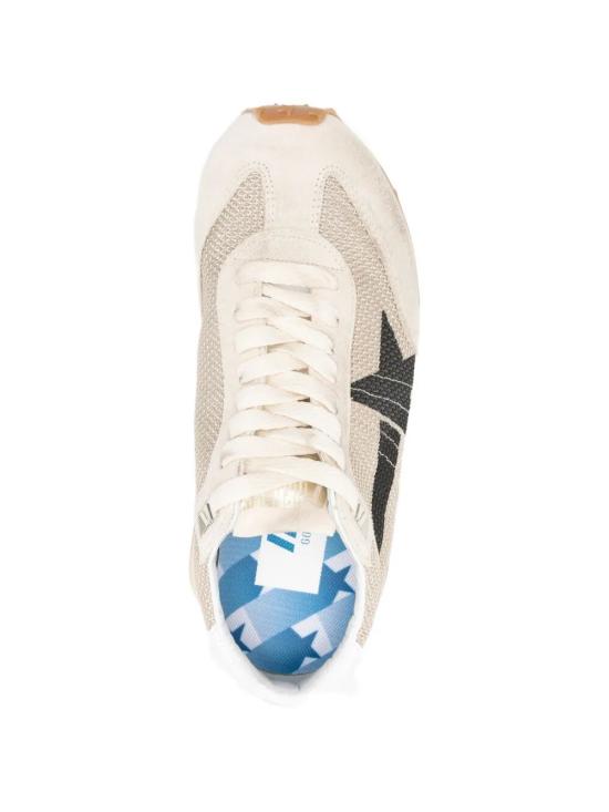 26SS 골든구스 메쉬 스웨이드 어퍼 & 블랙 스타 마라톤 스니커즈 GWF00683F00784015259 BEIGE - GOLDEN GOOSE