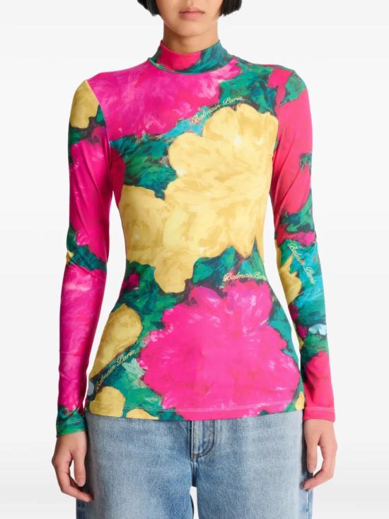 26SS 발망 셔츠 GF1EK027GF50ULJ MULTICOLOUR - BALMAIN
