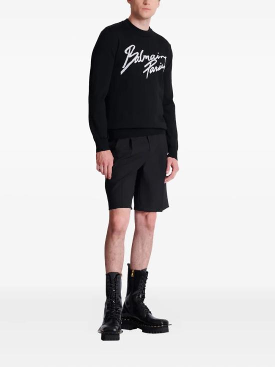26SS 발망 스웨터 GH1KD000KJ61EAB BLACK - BALMAIN