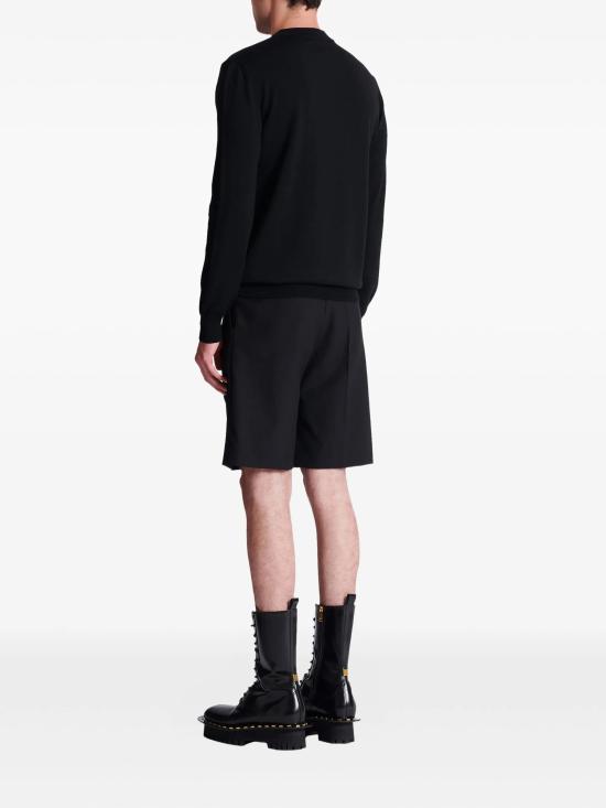 26SS 발망 스웨터 GH1KD000KJ61EAB BLACK - BALMAIN