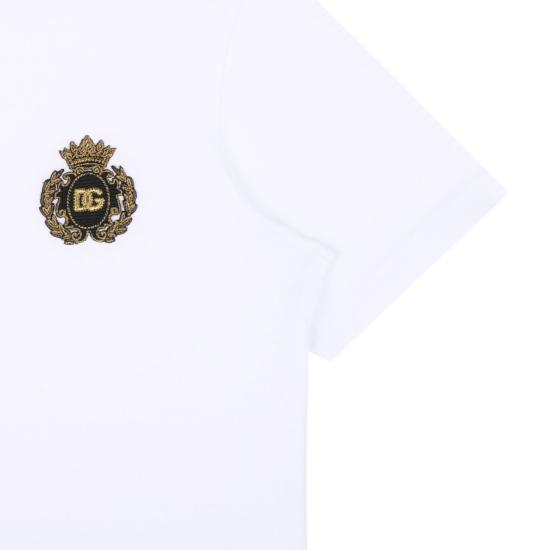  [키즈] 돌체앤가바나 티셔츠 L4JTHUG7O6OW0800 WHITE - DOLCE & GABBANA