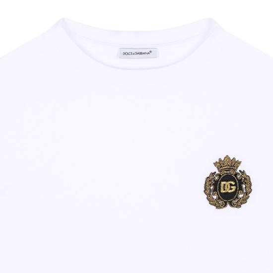  [키즈] 돌체앤가바나 티셔츠 L4JTHUG7O6OW0800 WHITE - DOLCE & GABBANA