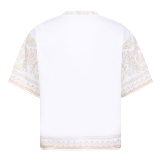 26SS 베르사체 반팔 티셔츠 10231611A172515Y570 WASHED OUT GOLD - VERSACE