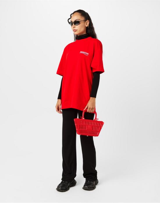 26SS 발렌시아가 스몰 바스켓 677993AQ3EY6516 RED - BALENCIAGA